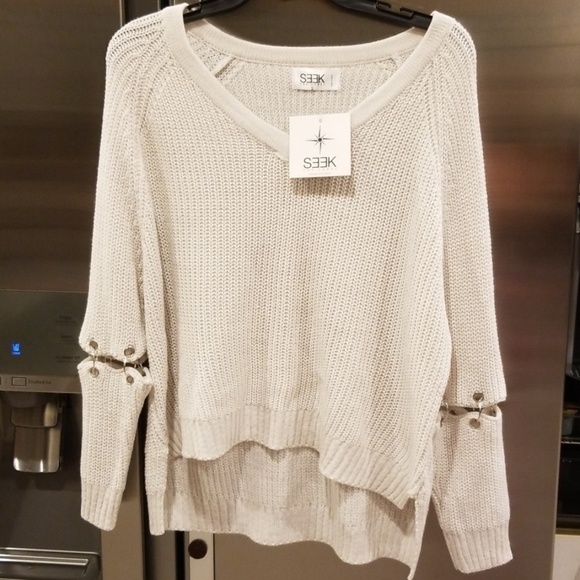 💕LF Seek the Label💕 Chunky Knit Sweater S NWT - Picture 1 of 6